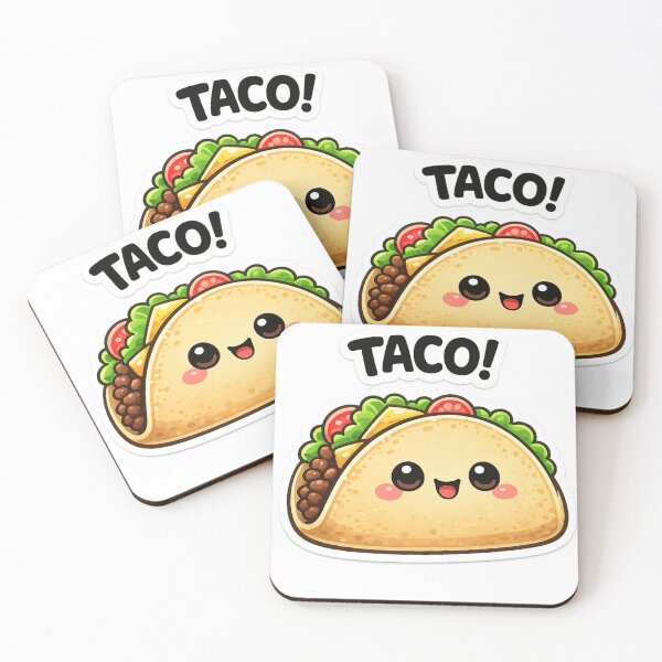 Item preview, Smiling Taco with Toppings Cute Mexican Food Sticker designed and sold by LongIslandDesgn.