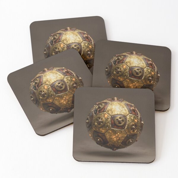 Item preview, Industrial Steampunk Soccer Ball – Vintage Football Aesthetic designed and sold by Marcu Ioachim.