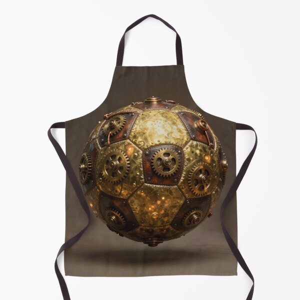 Item preview, Industrial Steampunk Soccer Ball – Vintage Football Aesthetic designed and sold by Marcu Ioachim.