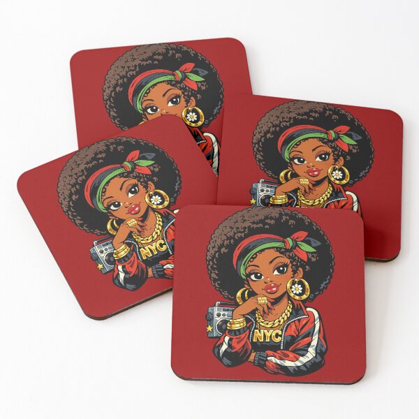 Item preview, Cute Hip Hop Blaxploitation Girl Cartoon Style designed and sold by Arte Cartoon From TagTeam Group.