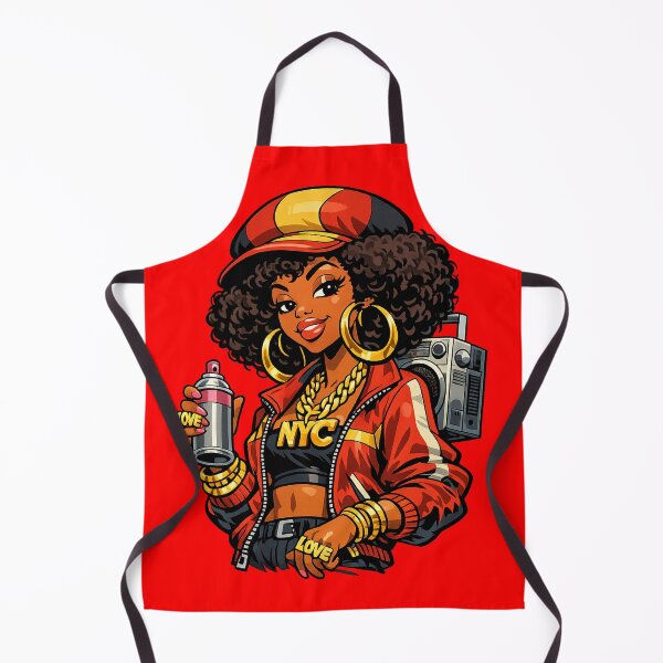 Item preview, Cute Blaxploitation Black Girl Cartoon Style designed and sold by Arte Cartoon From TagTeam Group.