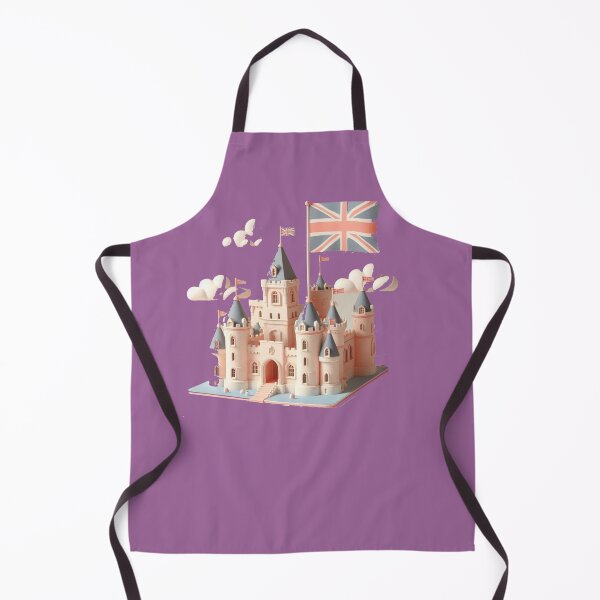 Item preview, 3D Castle Label – UK Flag Minimal Art, designed and sold by PaintMeWorld.