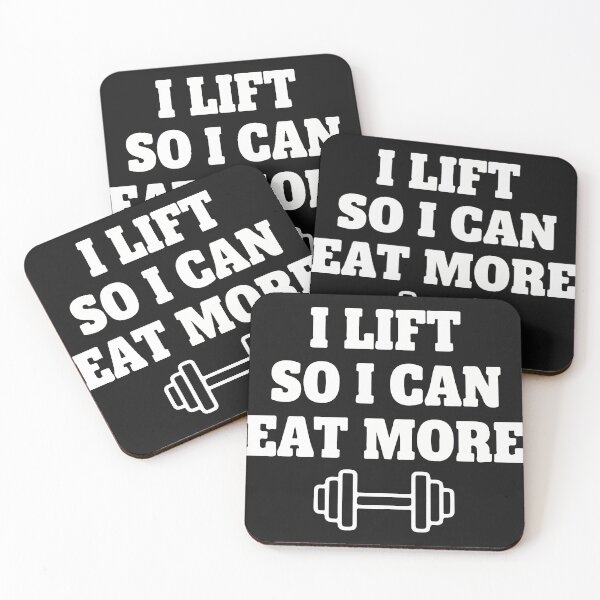 Item preview, I Lift So I Can Eat More - Funny Gym Fitness Motivation - Dumbbell Bodybuilding Workout designed and sold by Design-Pro-21.