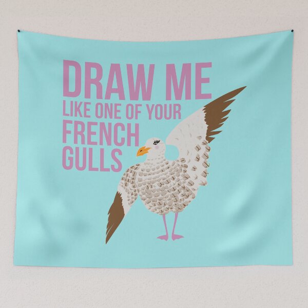 Item preview, Draw Me Like One Of Your French Gulls designed and sold by Sketchbrooke.