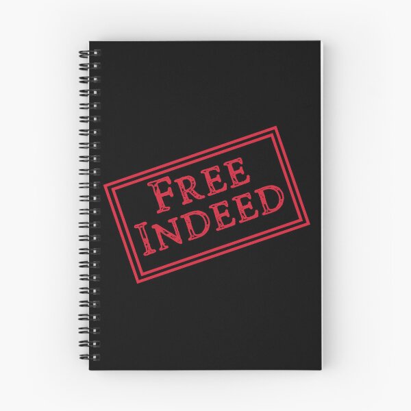 Item preview, Free Indeed Red - Bible Scripture Verse Christian - Stamped & Sealed in Christ designed and sold by Ceramic Scripture.