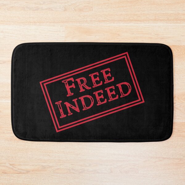 Item preview, Free Indeed Red - Bible Scripture Verse Christian - Stamped & Sealed in Christ designed and sold by Ceramic Scripture.