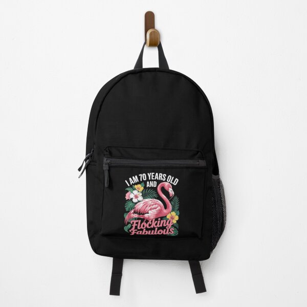 Item preview, I am 70 Years Old & Flocking Fabulous 70th Birthday Flamingo designed and sold by joyouartArt.