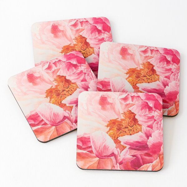 Item preview, Into the Heart of a Peony – Watercolor Floral Illustration designed and sold by Maria Välja ART.