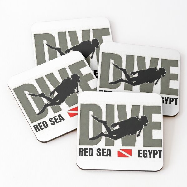 Item preview, Dive Red Sea Egypt design | Scuba Diver Silhouette, Dive Flag designed and sold by Peycer.