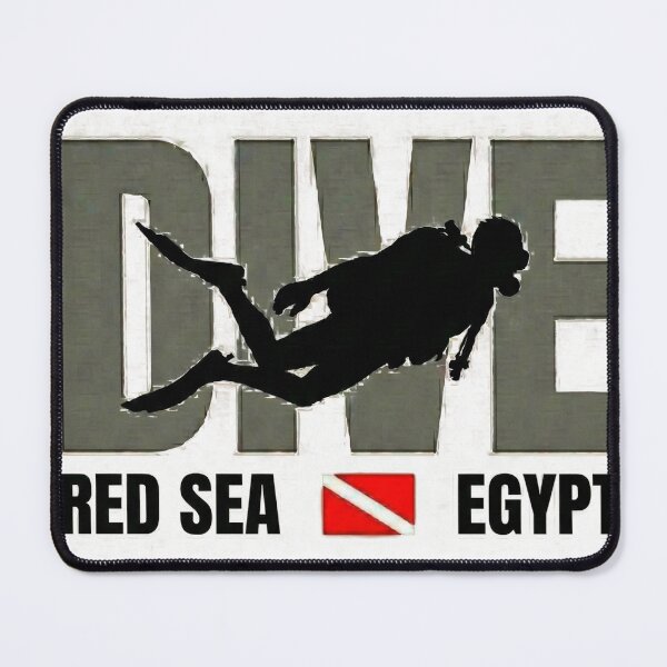 Item preview, Dive Red Sea Egypt design | Scuba Diver Silhouette, Dive Flag designed and sold by Peycer.