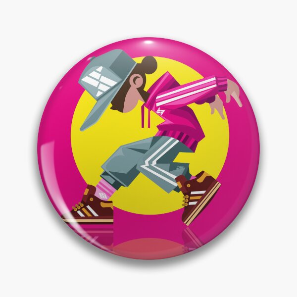 Artikelvorschau, Breakdance-Mädchen im rosa Outfit entworfen und verkauft von Arte Cartoon From TagTeam Group.