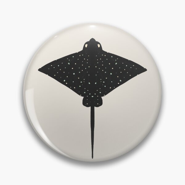 Item preview, Spotted sting ray - black green cream designed and sold by Vaekra.