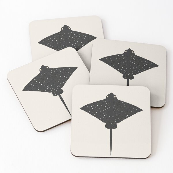 Item preview, Spotted sting ray - black green cream designed and sold by Vaekra.