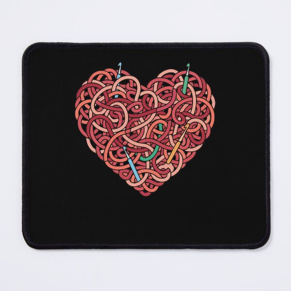 Item preview, Funny Crochet Heart Yarn Lovers With Colorful designed and sold by LuminOrb.