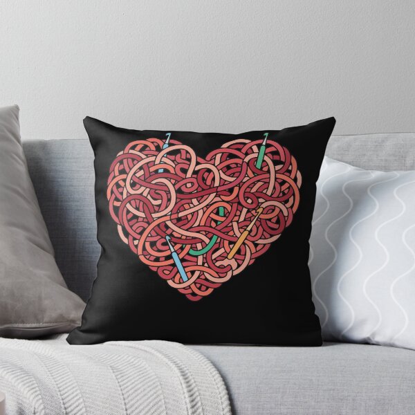 Item preview, Funny Crochet Heart Yarn Lovers With Colorful designed and sold by LuminOrb.