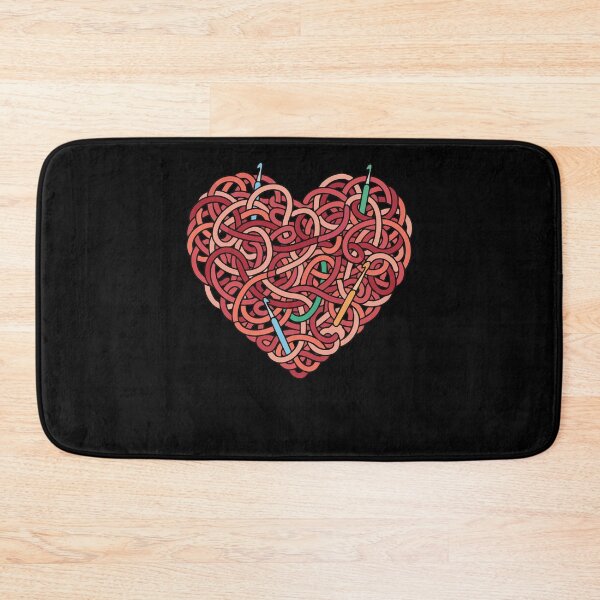 Item preview, Funny Crochet Heart Yarn Lovers With Colorful designed and sold by LuminOrb.
