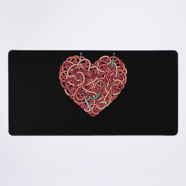 Item preview, Funny Crochet Heart Yarn Lovers With Colorful designed and sold by LuminOrb.