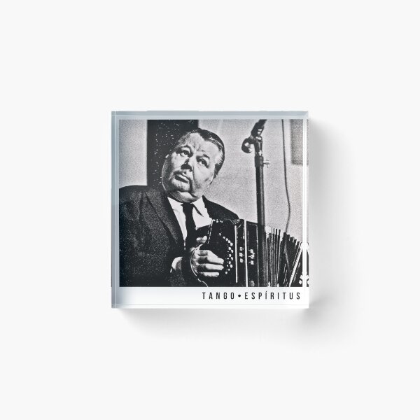 Item preview, Anibal Troilo Tango Wall Art – Bandoneon Portrait, Buenos Aires, Black and White Retro Vintage Music Print designed and sold by Espiritus-Tango.