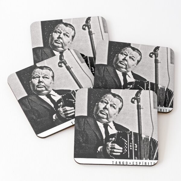 Item preview, Anibal Troilo Tango Wall Art – Bandoneon Portrait, Buenos Aires, Black and White Retro Vintage Music Print designed and sold by Espiritus-Tango.