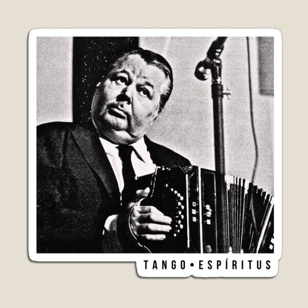Item preview, Anibal Troilo Tango Wall Art – Bandoneon Portrait, Buenos Aires, Black and White Retro Vintage Music Print designed and sold by Espiritus-Tango.