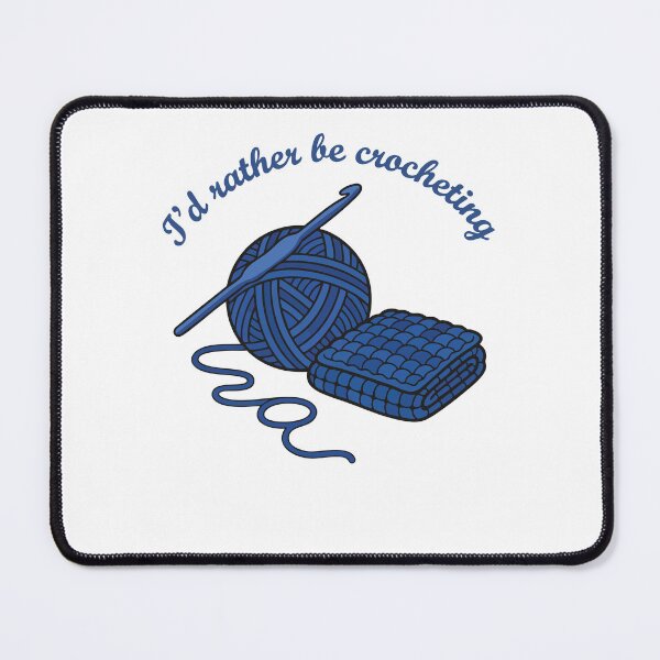 Item preview, Id Rather Be Crocheting Crochet Lover Knitting designed and sold by LuminOrb.