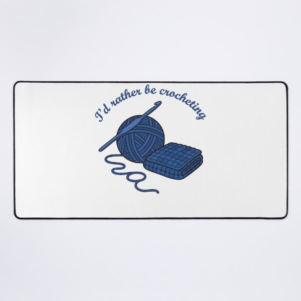 Item preview, Id Rather Be Crocheting Crochet Lover Knitting designed and sold by LuminOrb.