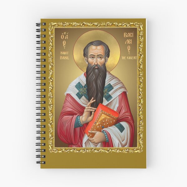 Item preview, icon in a frame Basil of Caesarea, Saint Basil the Great, Orthodox icon designed and sold by orthodox-icon.