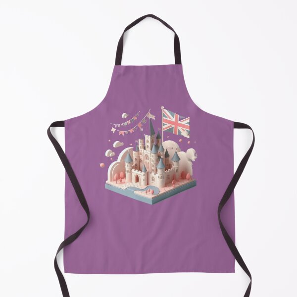 Item preview, 3D Castle Label – UK Flag Minimal Art, designed and sold by PaintMeWorld.