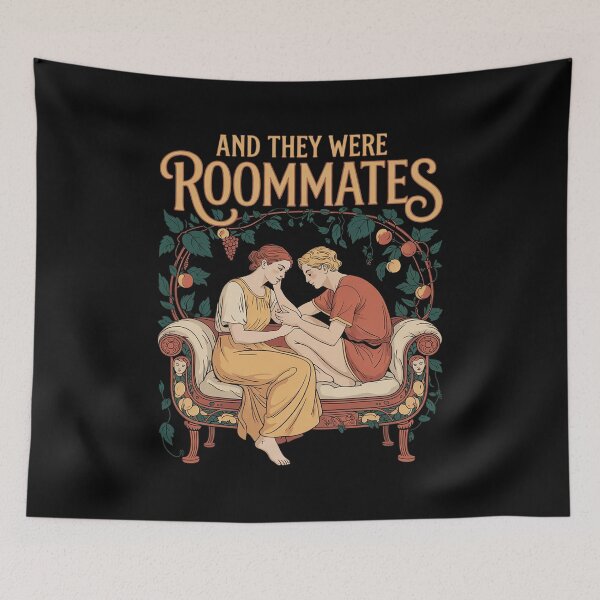 Item preview, And They Were Roommates Lesbian Pride Month LGBTQ Queer designed and sold by angolinnArt.