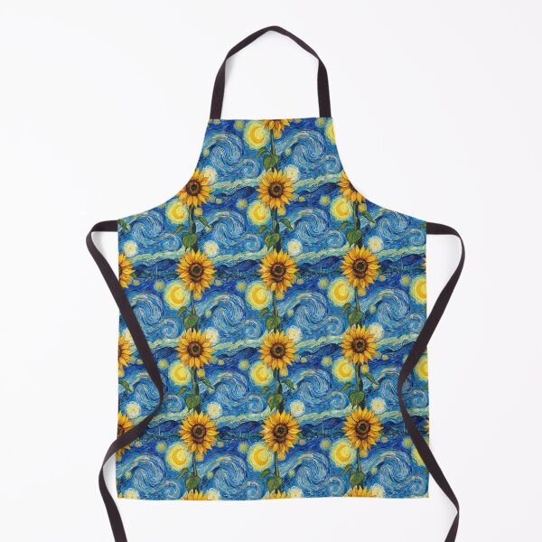 Item preview, Starry Night Sunflowers: Van Gogh Inspired Seamless Art Pattern designed and sold by AgingeR.