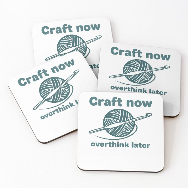 Item preview, Craft Now Overthink Later Funny Crochet Lover Yarn designed and sold by LuminOrb.