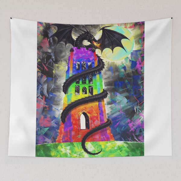 Item preview, Black Dragon - Glastonbury Tor designed and sold by Silvia Galliani.