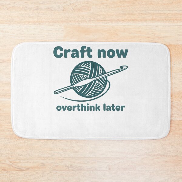 Item preview, Craft Now Overthink Later Funny Crochet Lover Yarn designed and sold by LuminOrb.