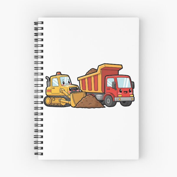 Item preview, Cute Bulldozer and Dump Truck designed and sold by 4AGift.