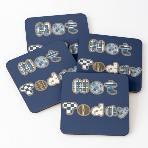 Item preview, Cute Not Today in Brown and Blue  designed and sold by JaygiesDesign.