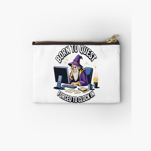 Item preview, Born to Quest Forced to Clock in designed and sold by Jacky-Design.