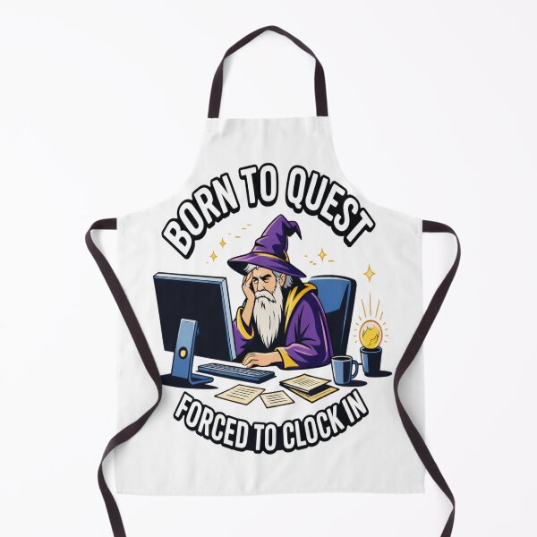 Item preview, Born to Quest Forced to Clock in designed and sold by Jacky-Design.