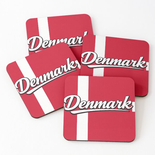 Item preview, Denmark Flag Typography Design | Danish National Pride Scandinavian Art designed and sold by GarnerSupplyCo.