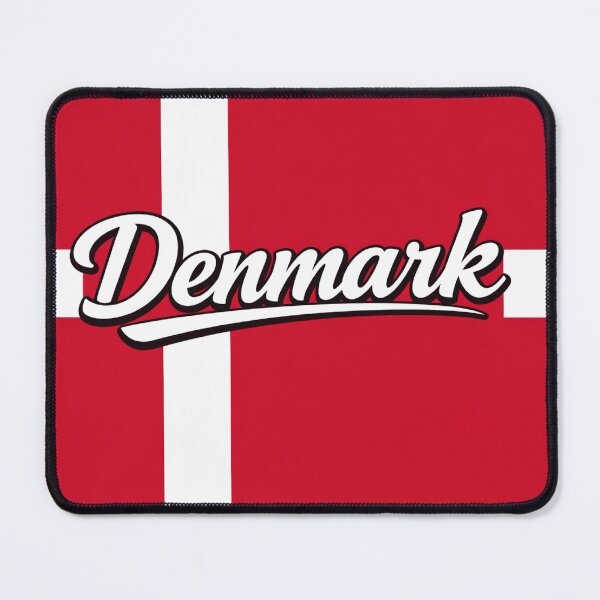 Item preview, Denmark Flag Typography Design | Danish National Pride Scandinavian Art designed and sold by GarnerSupplyCo.