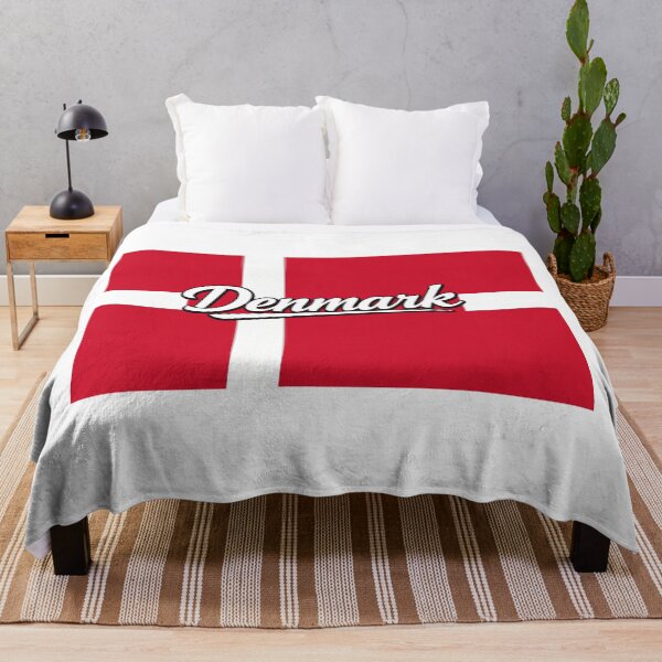 Item preview, Denmark Flag Typography Design | Danish National Pride Scandinavian Art designed and sold by GarnerSupplyCo.