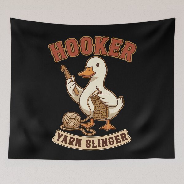 Item preview, Crochet Lover Hooker Yarn Slinger Funny Crocheting designed and sold by LuminOrb.