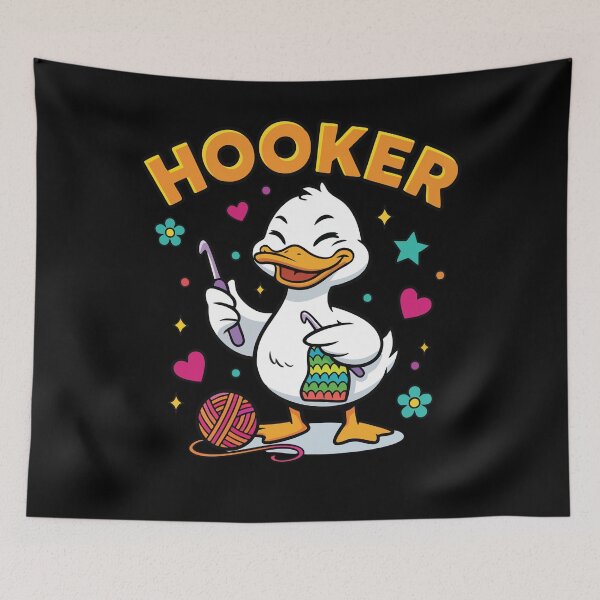 Item preview, Crochet Lover Hooker Funny Crocheting Yarn Lovers designed and sold by LuminOrb.