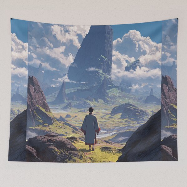 Item preview, Mongolian Main Character Energy Anime Steppe Epic designed and sold by ChinzorigBAY.