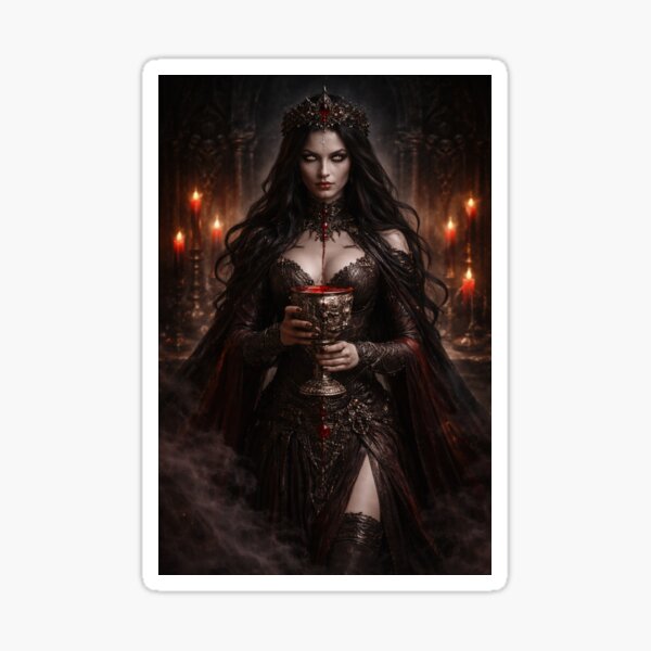 Item preview, Crimson Queen of the Night – Gothic Vampire Empress designed and sold by photoparadise22.