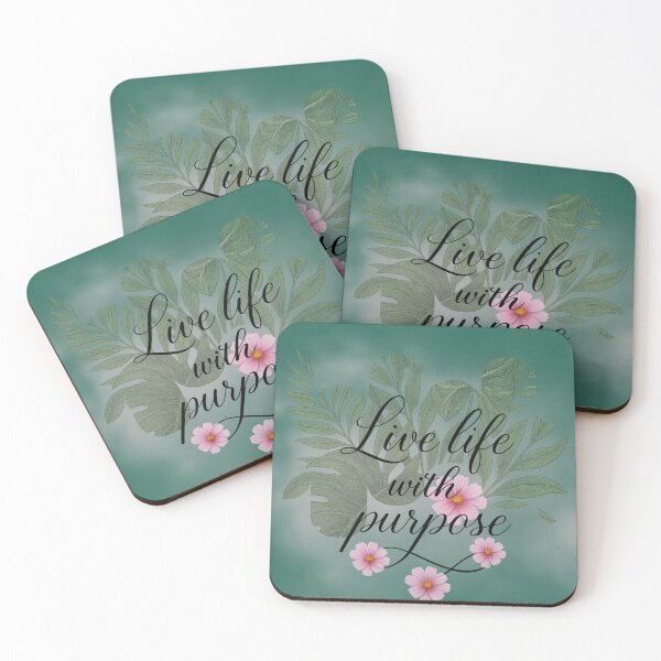 Item preview, Live Life with Purpose – Botanical Motivation Art designed and sold by tinkeybabes.