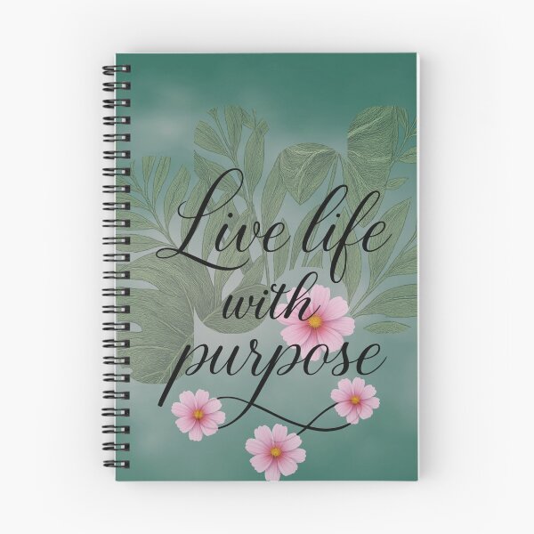 Item preview, Live Life with Purpose – Botanical Motivation Art designed and sold by tinkeybabes.