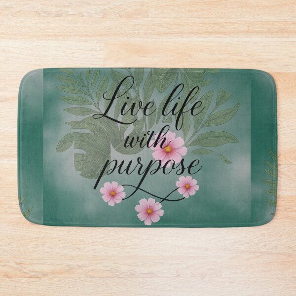 Item preview, Live Life with Purpose – Botanical Motivation Art designed and sold by tinkeybabes.