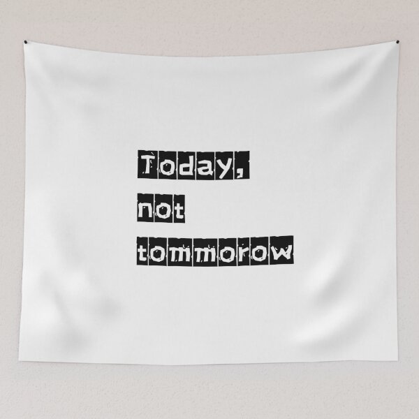 Item preview, Today not tommorow motivational tshirt for lazy people designed and sold by Magic comes in pieces.