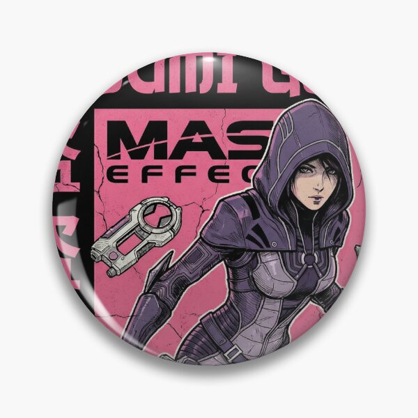 Item preview, Kasumi Goto Mass Effect 2 Thief Stealth Master Cloak Shadow Strike Graybox DLC Fan Art Portrait Poster T-Shirt Sticker Print Gift designed and sold by Senpaiwaves.