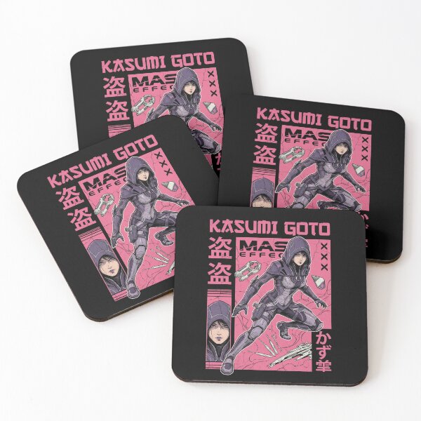 Item preview, Kasumi Goto Mass Effect 2 Thief Stealth Master Cloak Shadow Strike Graybox DLC Fan Art Portrait Poster T-Shirt Sticker Print Gift designed and sold by Senpaiwaves.